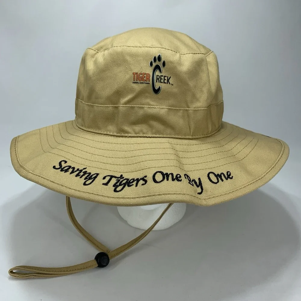 Tiger Creek Boonie Hat Tan YOUTH / SMALL ADULT Animal Sanctuary Sun Cap